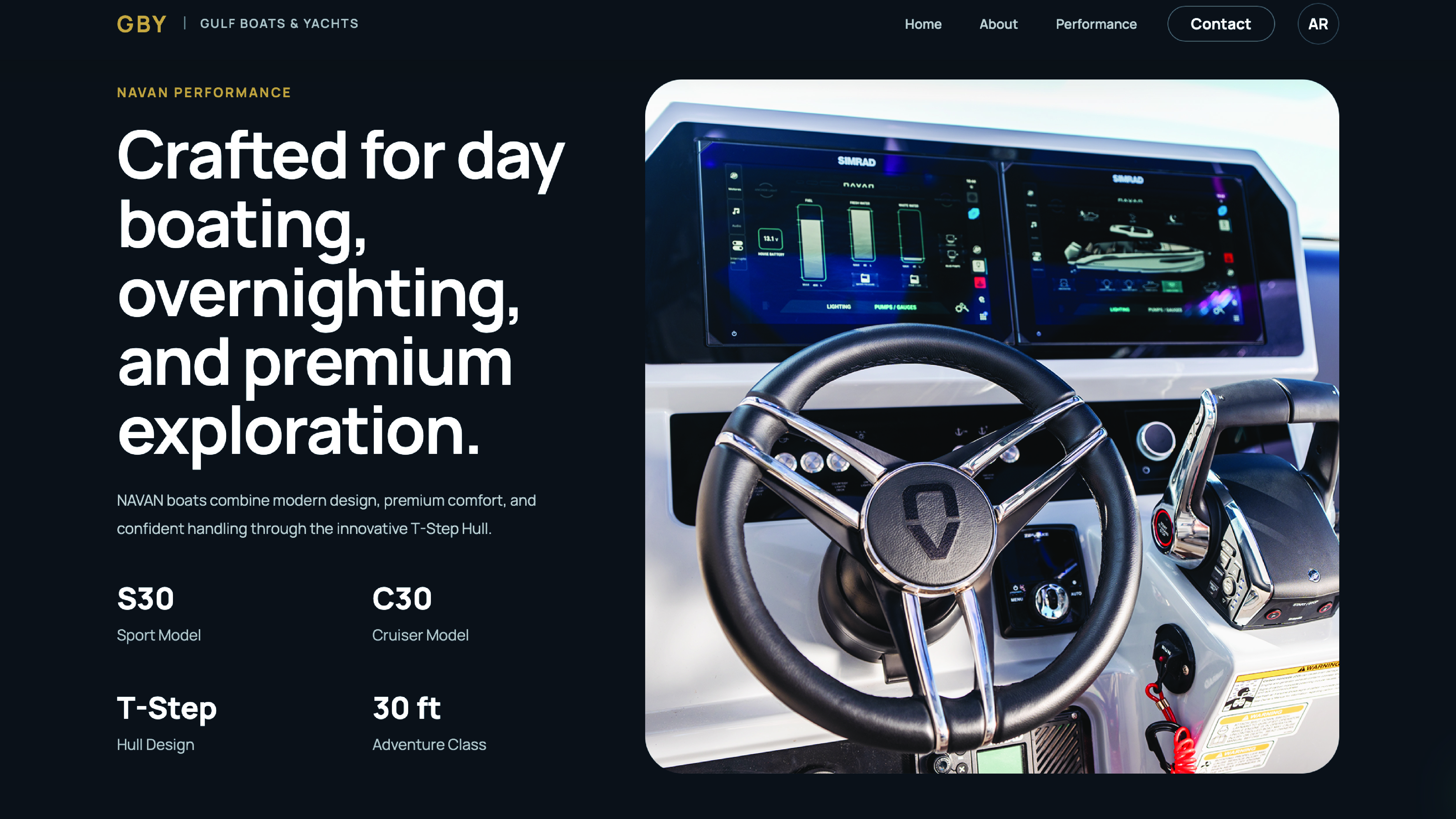 GBY premium brand page design