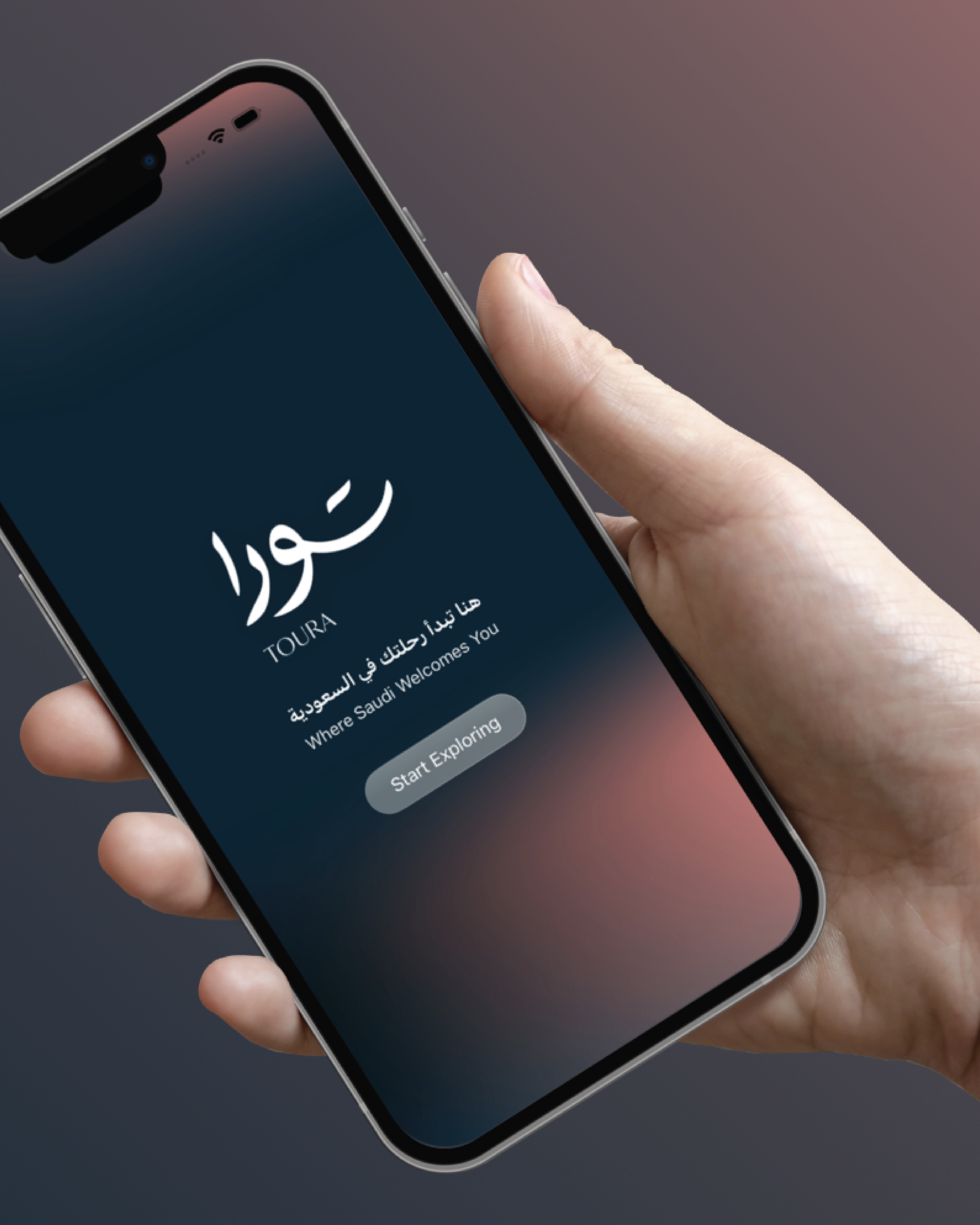 Toura mobile app product presentation cover